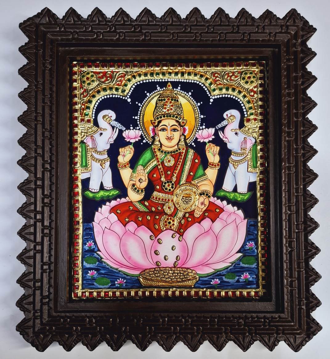 Gajalakshmi Tanjore Painting