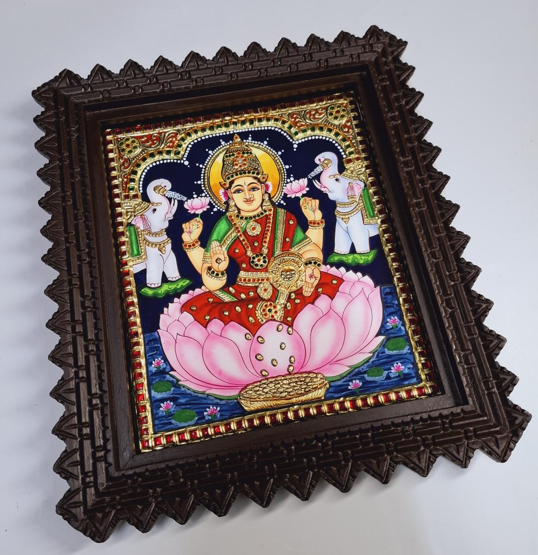 Gajalakshmi Tanjore Painting