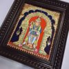 Murugan Tanjore Painting with Framed, Palani Murugan, 22K Gold, Teakwood Framed Painting, Pooja Room Décor, Ready to Ship