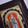 Murugan Tanjore Painting with Framed, Palani Murugan, 22K Gold, Teakwood Framed Painting, Pooja Room Décor, Ready to Ship