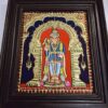 Murugan Tanjore Painting with Framed, Palani Murugan, 22K Gold, Teakwood Framed Painting, Pooja Room Décor, Ready to Ship