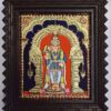 Murugan Tanjore Painting with Framed, Palani Murugan, 22K Gold, Teakwood Framed Painting, Pooja Room Décor, Ready to Ship