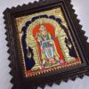 Murugan Tanjore Painting with Framed, Palani Murugan, 22K Gold, Teakwood Framed Painting, Pooja Room Décor, Ready to Ship