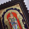 Murugan Tanjore Painting with Framed, Palani Murugan, 22K Gold, Teakwood Framed Painting, Pooja Room Décor, Ready to Ship