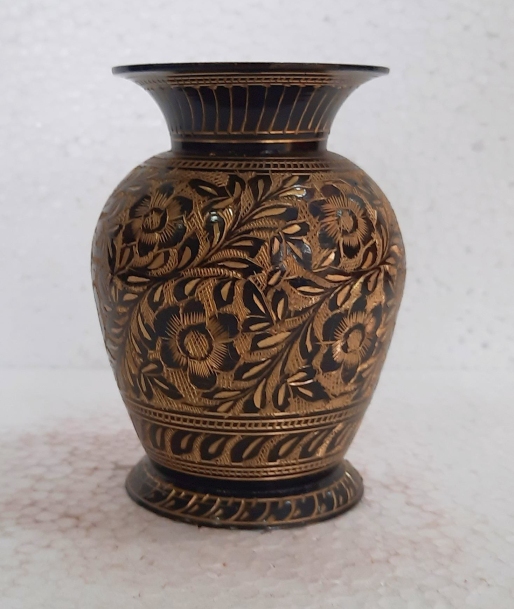 Brass Black flower vase for Home
