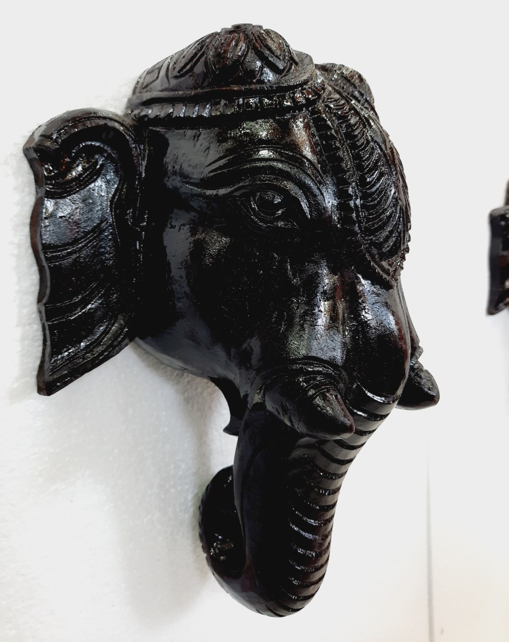 Wooden Elephant Head Wall Hanging Buy Wooden Sculpture JLine Arts