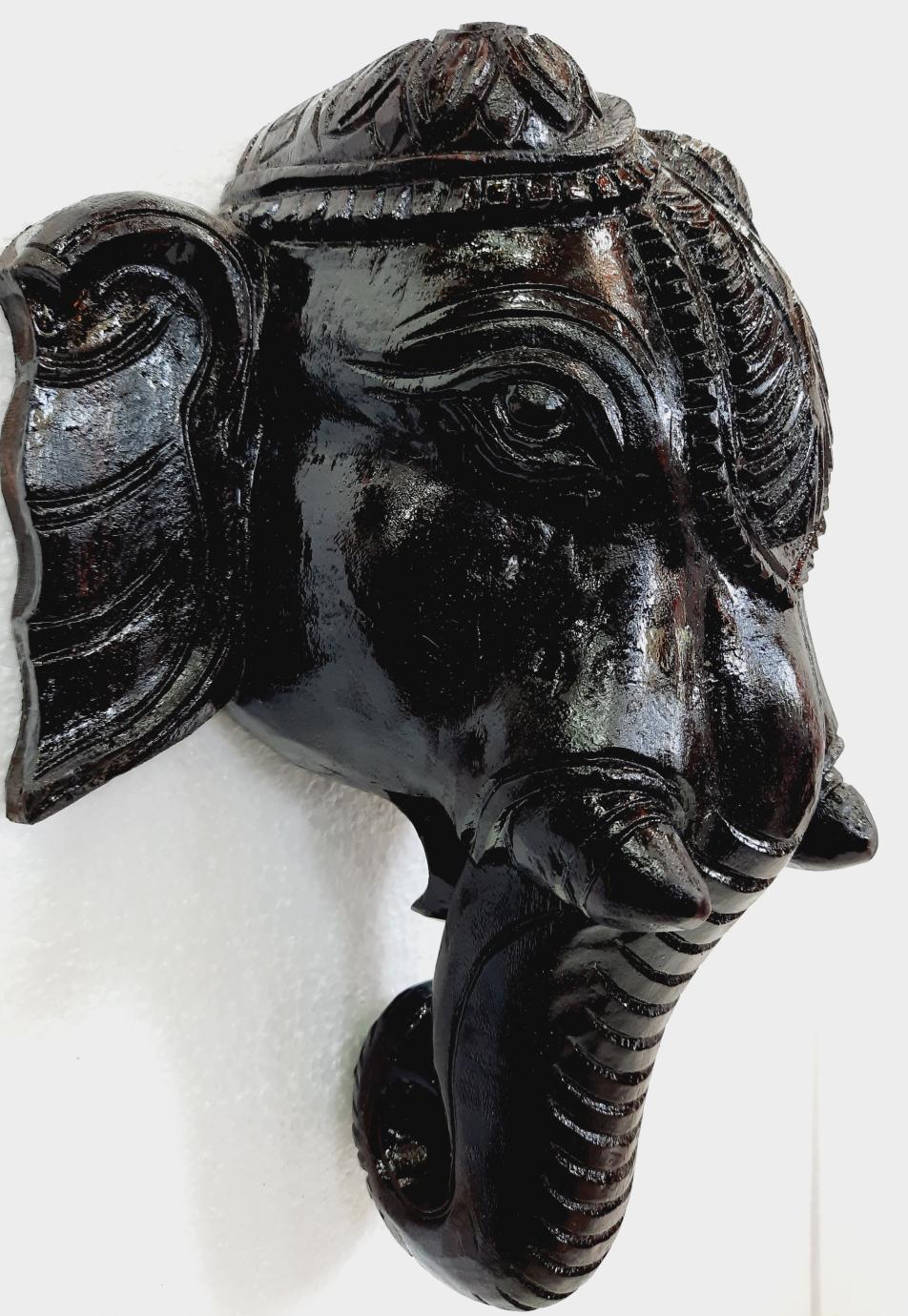 Wooden Elephant Head Wall Hanging Buy Wooden Sculpture JLine Arts