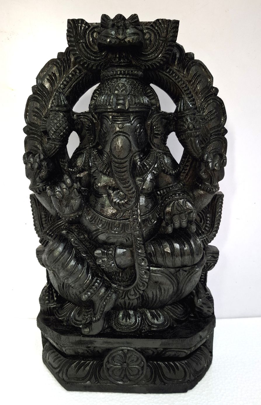 Wooden Ganesha Statue