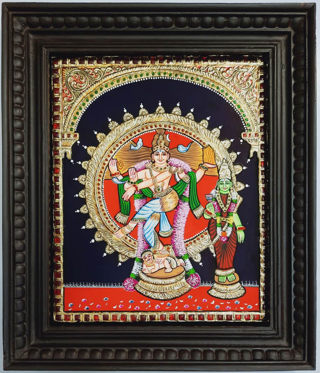 Natarajar Sivakami Tanjore Painting