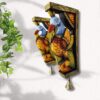 Wooden Wall Bracket Peacock Pair