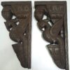 Wooden Peacock Wall Bracket Bird Pair Statue Wall Corbel Vintage Entrance Living Room Garden Wall Hanging Home Decor Ready to Ship