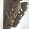 Wooden Peacock Wall Bracket Bird Pair Statue Wall Corbel Vintage Entrance Living Room Garden Wall Hanging Home Decor Ready to Ship