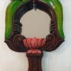 Wooden Parrot Wall Mirror