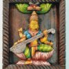 Saraswathi Wooden Wall Panel