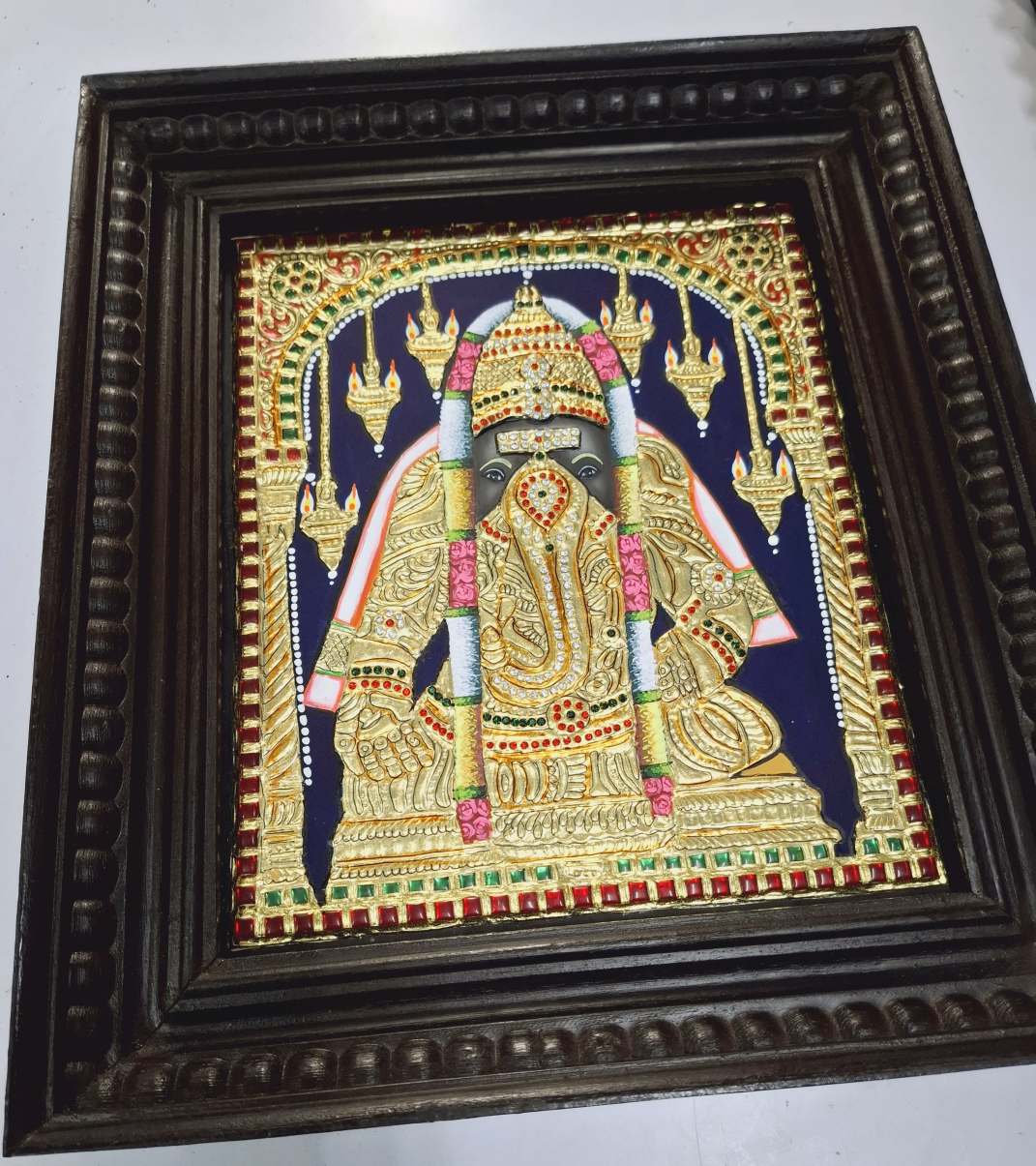 Karpaga Ganesha Tanjore Painting