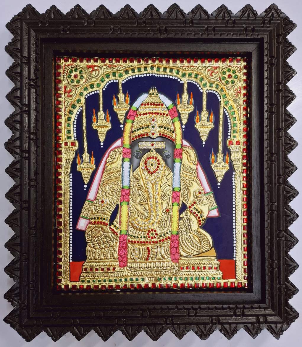 Karpaga Ganesha Tanjore Painting