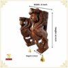 Wooden Yali Wall Corbel Pair
