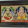 Ganesha Lakshmi Saraswathi Tanjore Painting