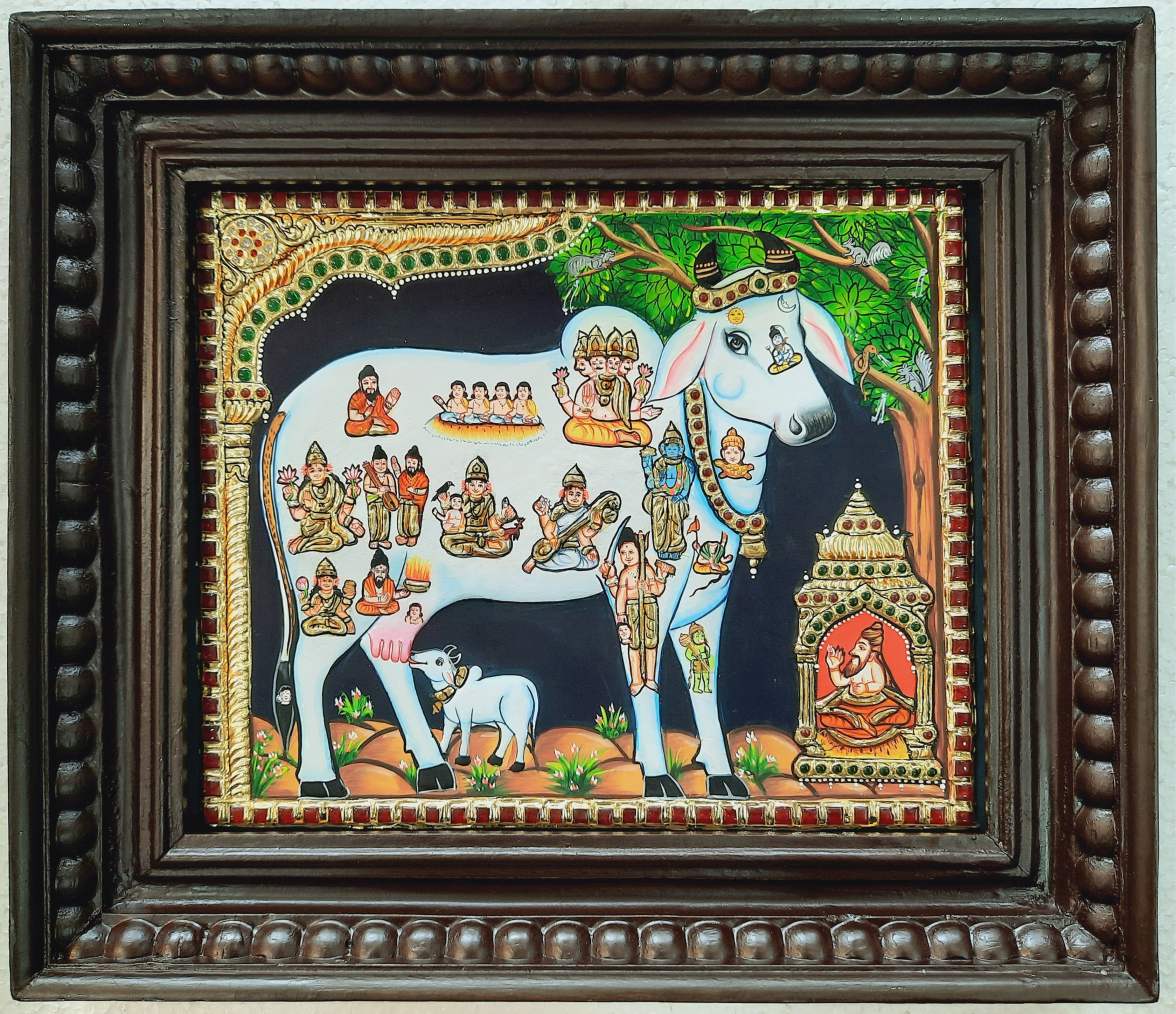 Kamadhenu Tanjore Painting