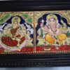 Ganesha Lakshmi Saraswathi Tanjore Painting