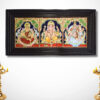 Ganesha Lakshmi Saraswathi Tanjore Painting
