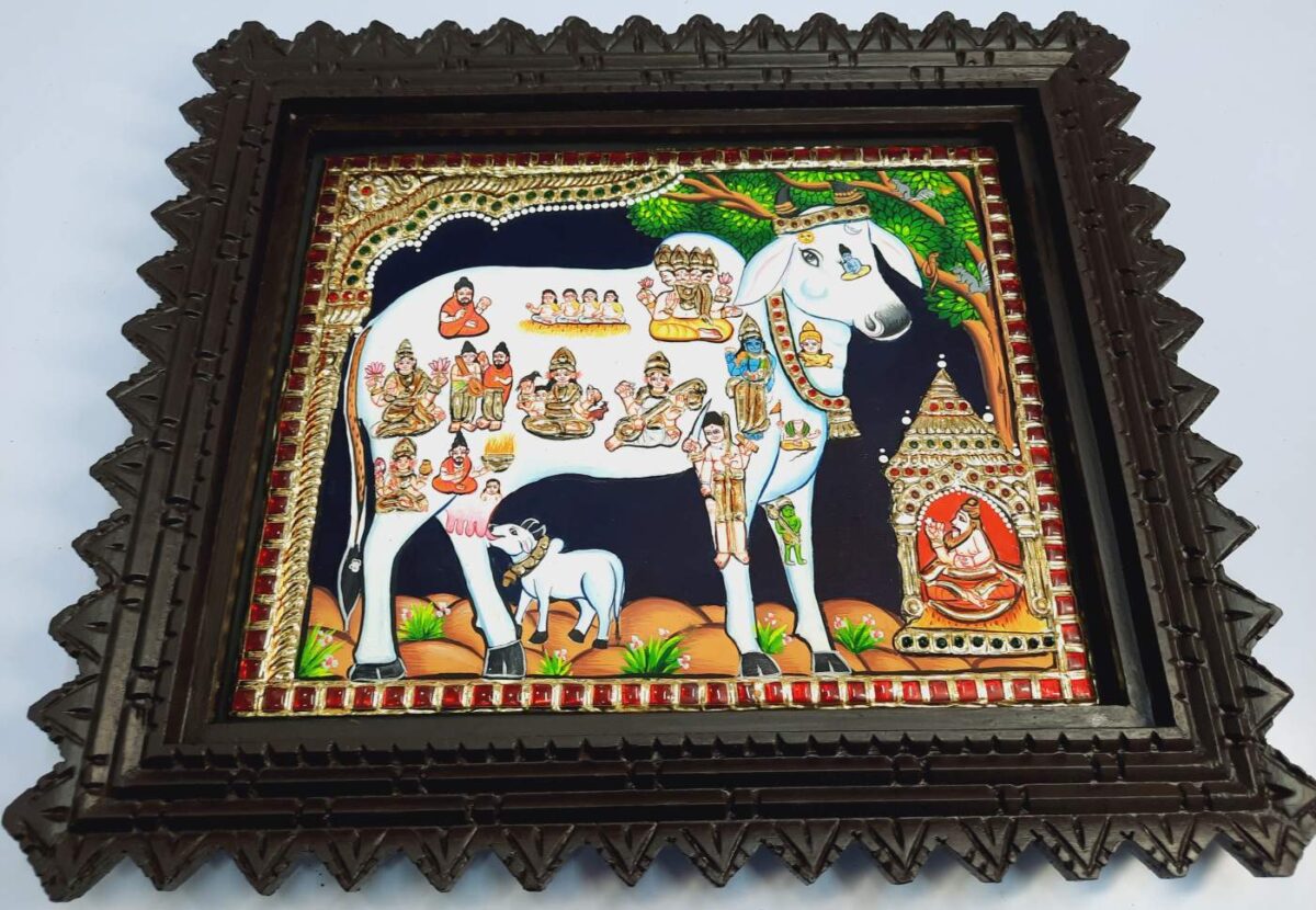 Kamadhenu Tanjore Painting
