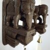 Wooden Elephant Wall Bracket Pair