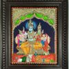 Shiva Family Tanjore Painting