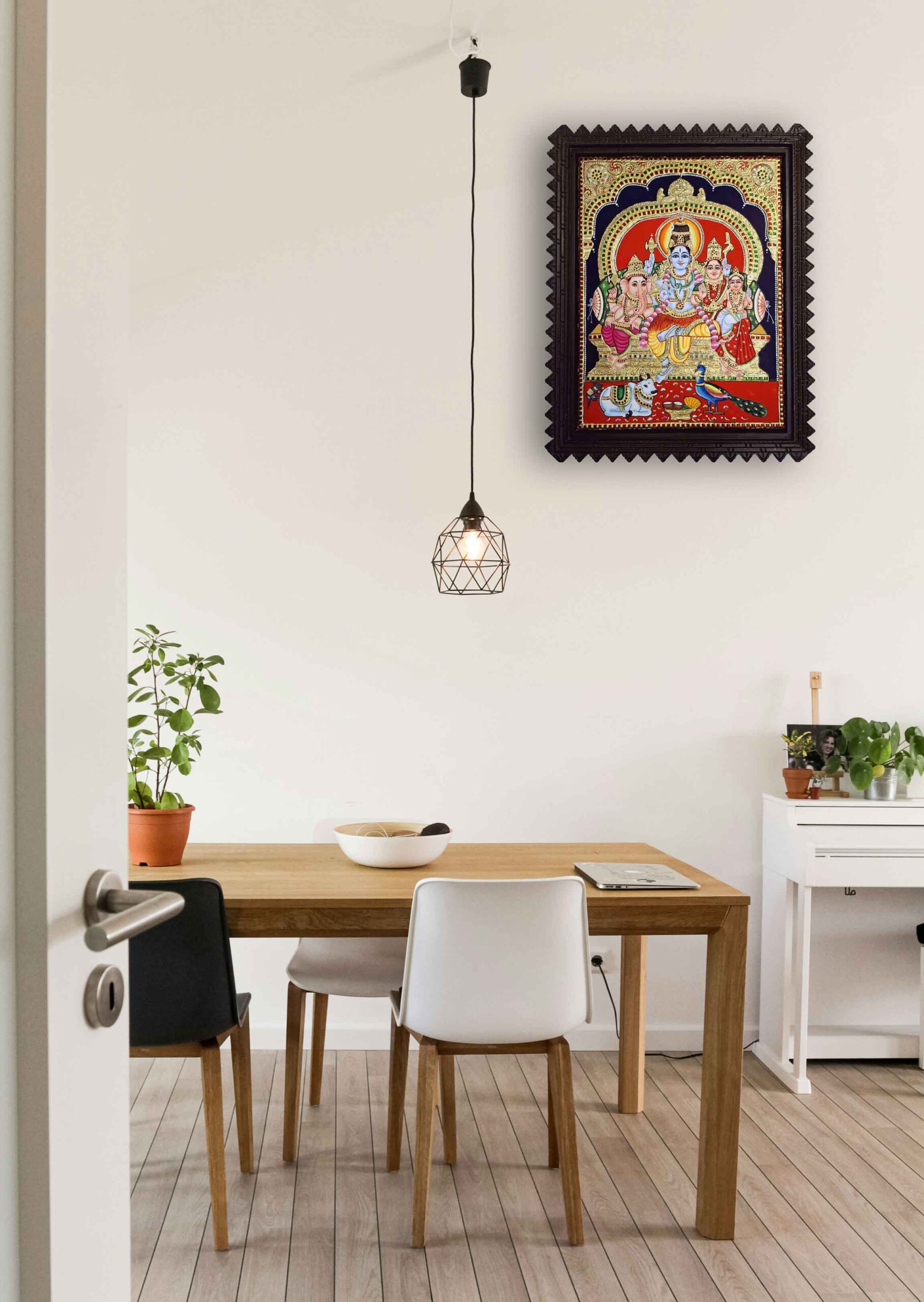 Shiva Family Tanjore Painting
