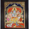 Shiva Family Tanjore Painting