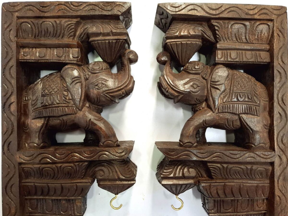 Elephant Wall Bracket Pair