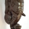 Wooden Elephant Head Big Corbel with Quality Brass Bell Wooden Wall Hanging Indian Wood Carving Home Decor Vintage Style Ready to Ship