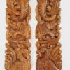 Elephant with Bird Wooden Wall Panel