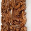 Elephant with Bird Wooden Wall Panel