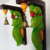 Wooden Parrot Wall Bracket Pair