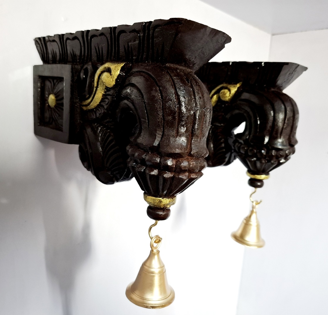 Wooden Wall Bracket Bodhil Pair