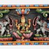 Wooden Gajalakshmi Wall Panel