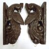 Wooden Peacock Corbel Statue – Vintage Wall Décor with Shelf for Living, Garden, or Home Entrance Decor, Ready to Ship