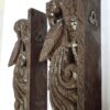 Wooden Peacock Corbel Statue – Vintage Wall Décor with Shelf for Living, Garden, or Home Entrance Decor, Ready to Ship