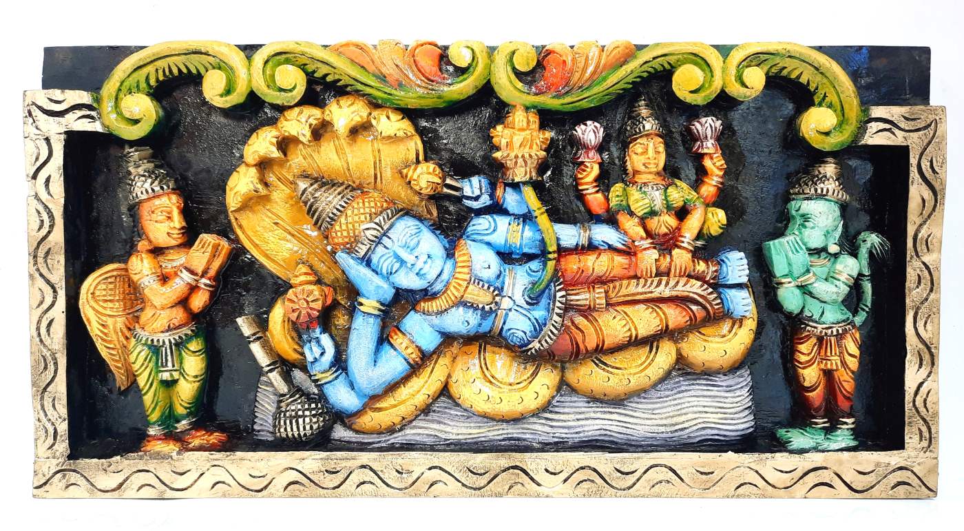 Wooden Ranganathar Wall Panel