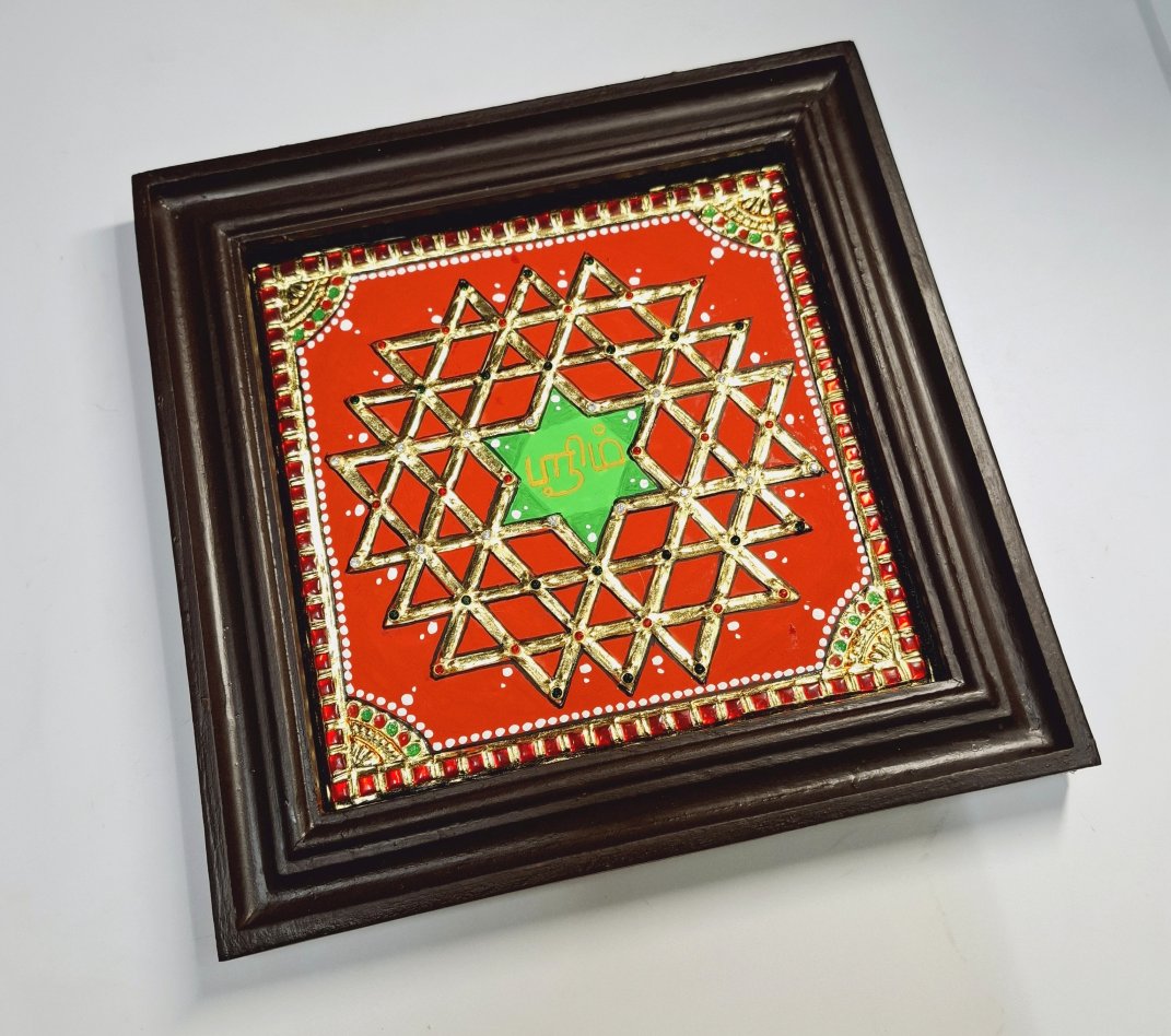 Sri Chakra Tanjore Painting