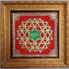 Shree Chakra Tanjore painting Teakwood Framed 22K Gold Foils Housewarming Gift Indian Handmade Artwork Gift Size Ready to ship