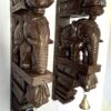 Elephant Wall Bracket Pair 18 Inches Antique Finish South Indian Wood Carving Handmade Main door wall hanging lot of 2 pcs Ready to Ship