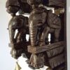 Elephant Wall Bracket Pair 18 Inches Antique Finish South Indian Wood Carving Handmade Main door wall hanging lot of 2 pcs Ready to Ship