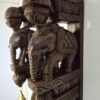 Elephant Wall Bracket Pair 18 Inches Antique Look Brown Finish South Indian Wood Carving Handmade Main door wall hanging lot of 2 pcs Ready to Ship