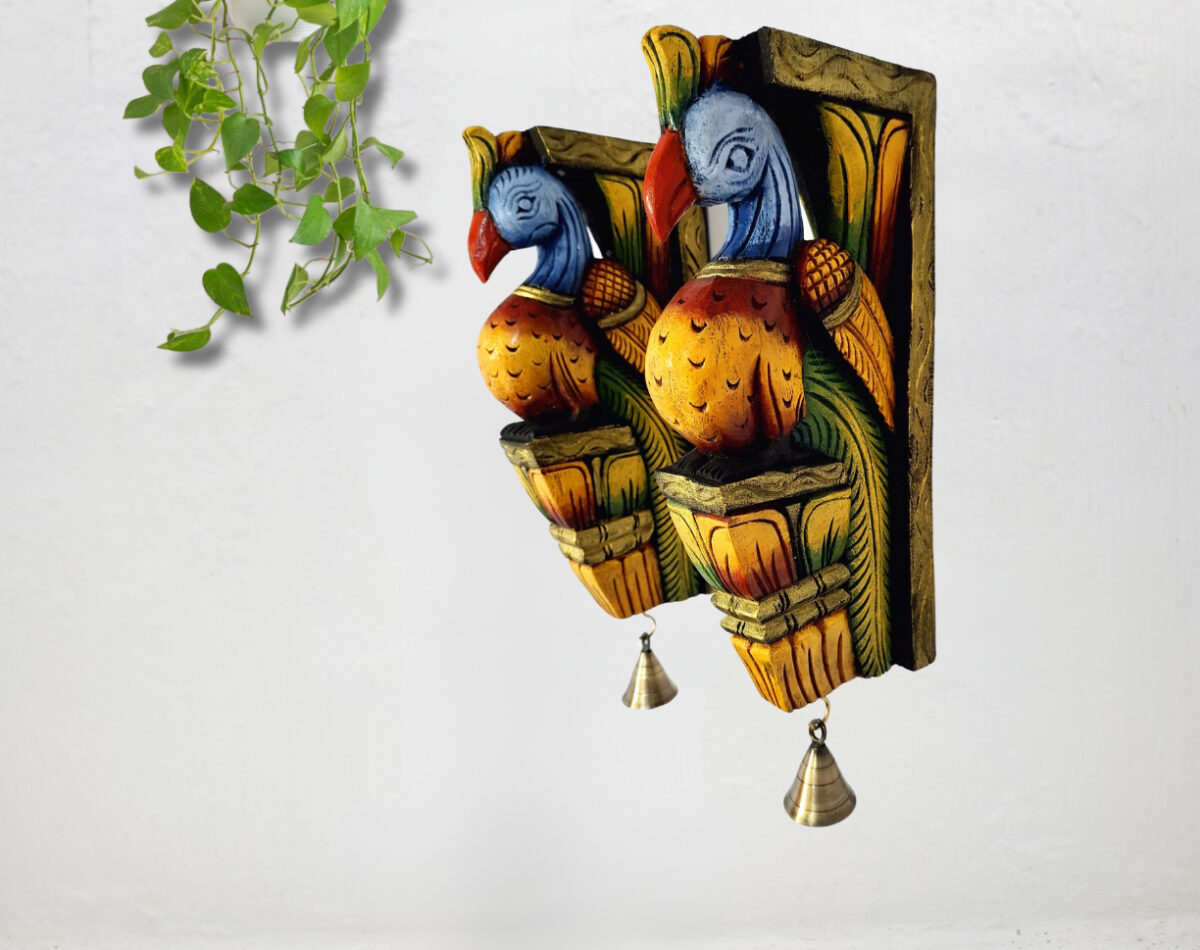 Peacock Wall Bracket Pair