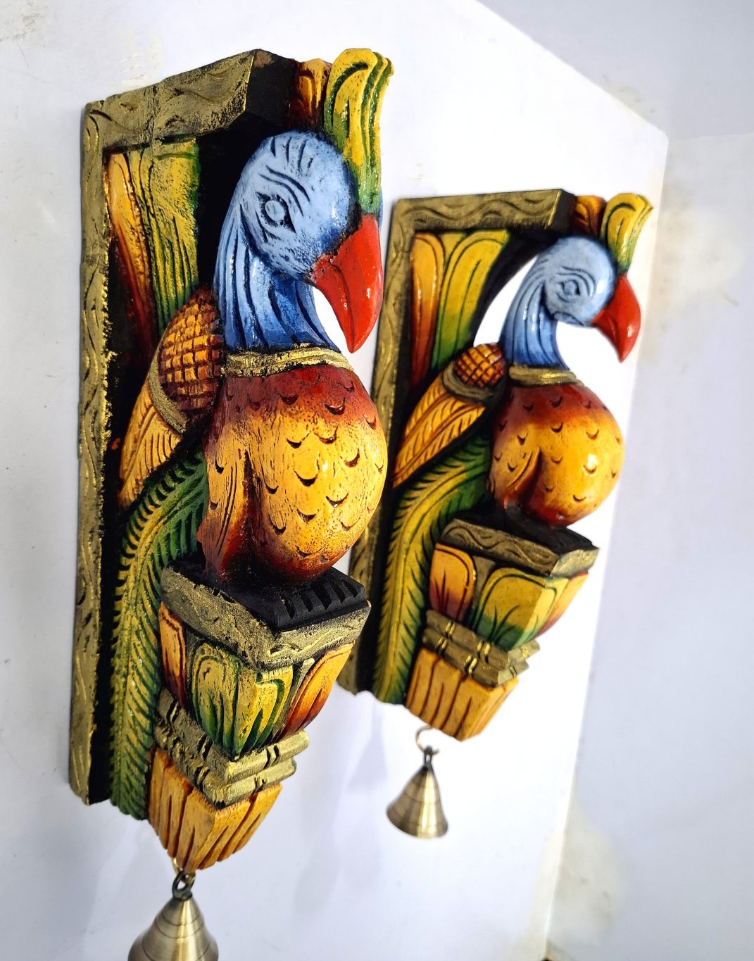 Peacock Wall Bracket Pair