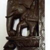 Wooden Elephant Corbel Brown Finish Brass Bell Wall Bracket 1 Pc Door Entrance Wall Décor Wall Hanging Ready to Ship