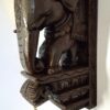 Wooden Elephant Corbel Brown Finish Brass Bell Wall Bracket 1 Pc Door Entrance Wall Décor Wall Hanging Ready to Ship