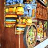 Handmade 18 Inch Wooden Elephant Wall Corbel Pair with Multicolor Finish and Brass Hanging Diyas – Indian Traditional Wall Decor